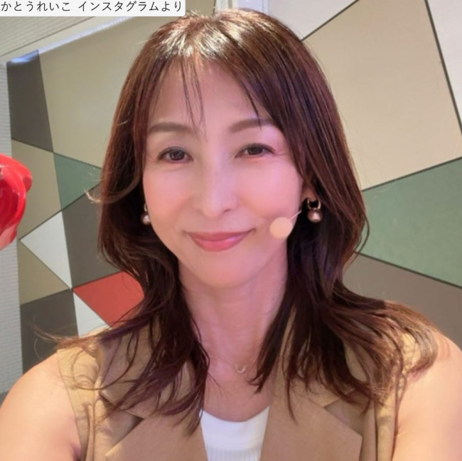 かとうれいこ、ソロショット　※「かとうれいこ」インスタグラム