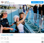 浜崎あゆみ、松浦会長と尊敬する先輩TRFのステージ満喫　※「浜崎あゆみ」インスタグラム