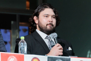 「WRESTLE KINGDOM 20 in 東京ドーム 棚橋弘至引退」公開記者会見に登場したウルフアロン