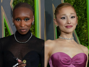 (左から)シンシア・エリヴォ、アリアナ・グランデ