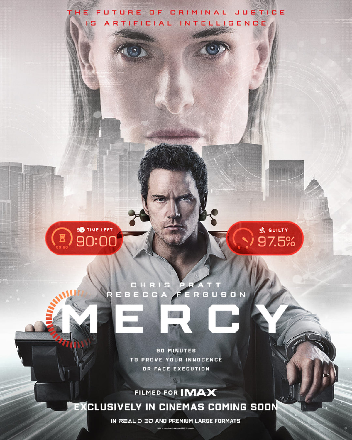 映画『MERCY/マーシー AI裁判』US版ポスター