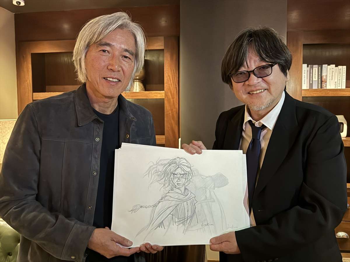 『果てしなきスカーレット』“戦う”新場面カット解禁！　細田守監督がLAプレミアに登場