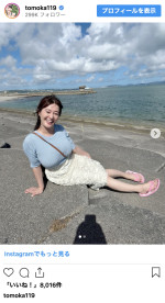 グラビアも話題の竹中知華、抜群スタイルを披露　※「竹中知華」インスタグラム