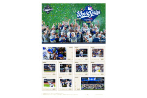 郵便局に「ロサンゼルス・ドジャースのフレーム切手セット」が登場！　大谷翔平たちの姿や試合の様子をデザイン