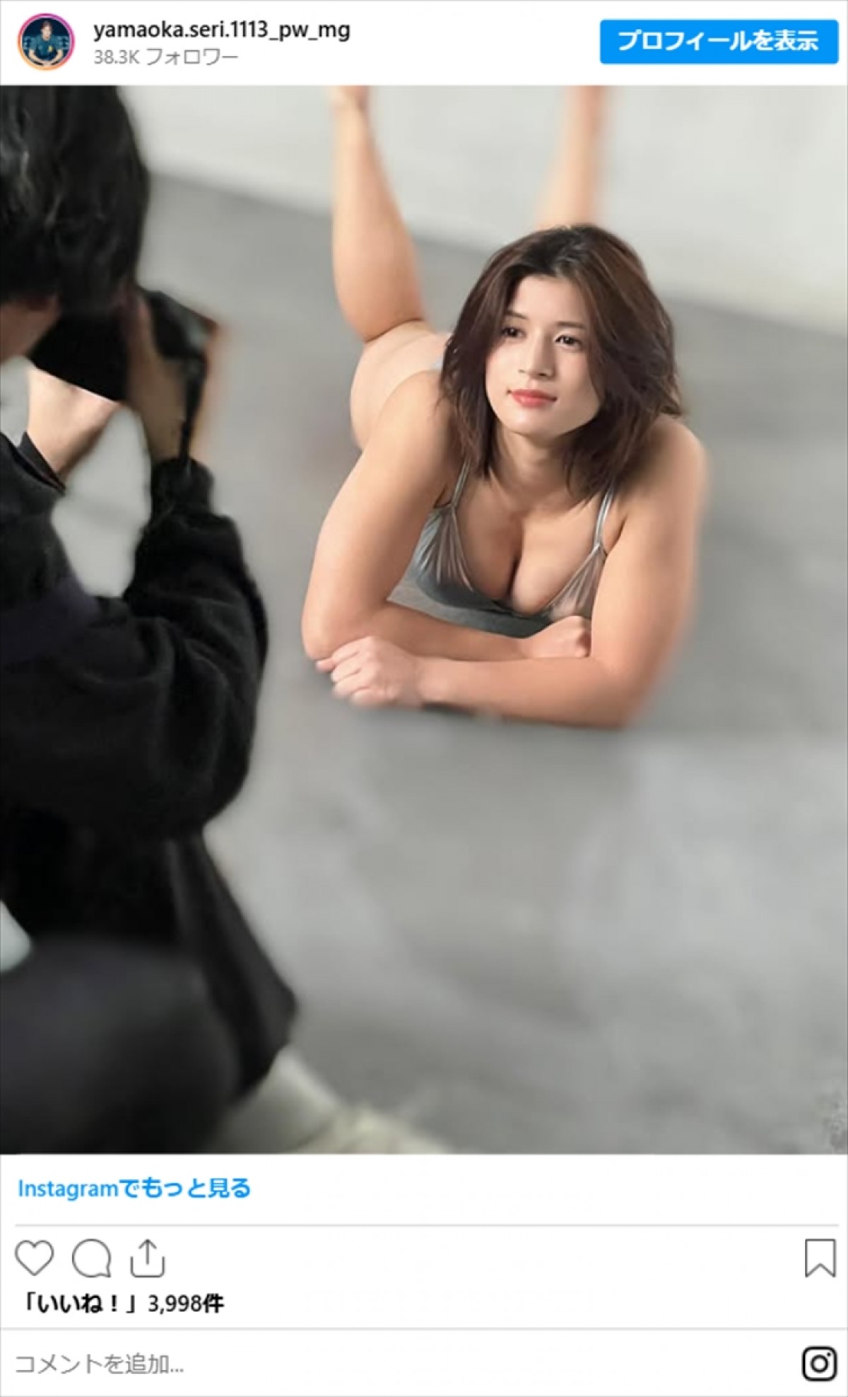 美人JKプロレスラー18歳、グラビア投稿に衝撃「スタイル抜群」　姉はグラドル「ミスマガ2021」で受賞