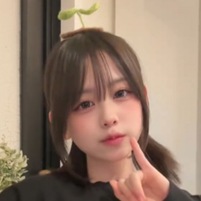 梶原叶渚、近影　※「梶原叶渚」TikTok