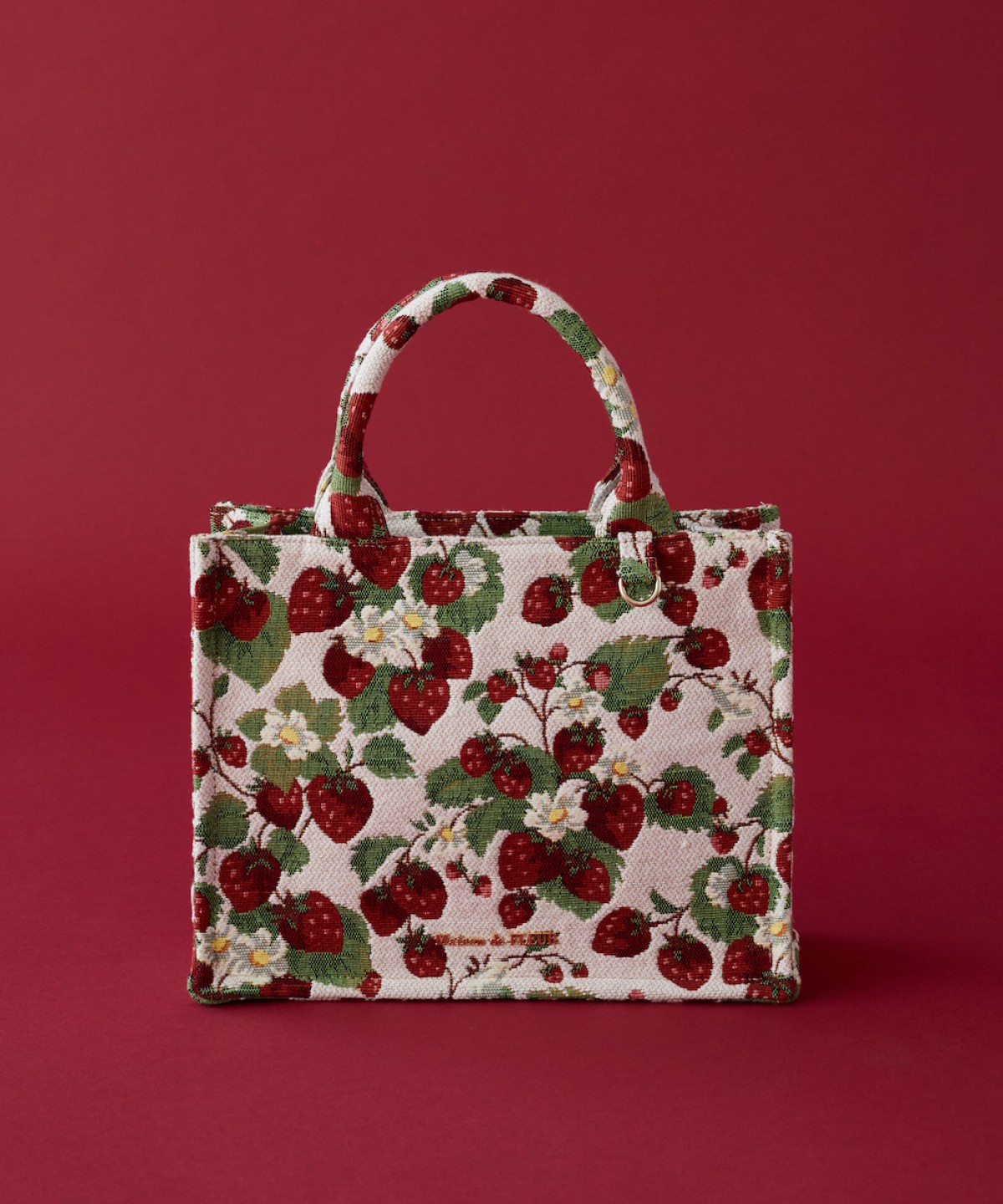 「Maison de FLEUR」フランス名門ブランドとコラボ！　ゴブラン織りの“苺柄バッグ”登場