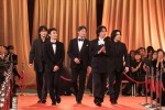 第48回日本アカデミー賞授賞式レッドカーペットに登場した（左から）綾野剛、草なぎ剛、山口馬木也、山崎賢人、横浜流星