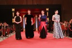 第48回日本アカデミー賞授賞式レッドカーペットに登場した（左から）芦田愛菜、清原果耶、土屋太鳳、山田杏奈