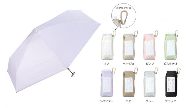 「Wpc．」UVカット率100%の新作日傘登場！　超軽量やミニバッグ付きなど全3種