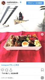 滝沢眞規子の手作り弁当　※「滝沢眞規子」インスタグラム