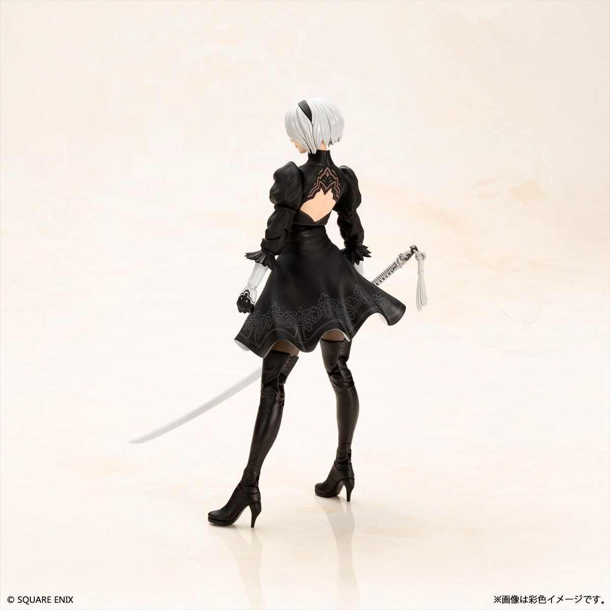 「NieR:Automata　プラスチックモデルキット　2B（ヨルハ二号B型）」2025年9月発売予定　自爆モードも再現可能