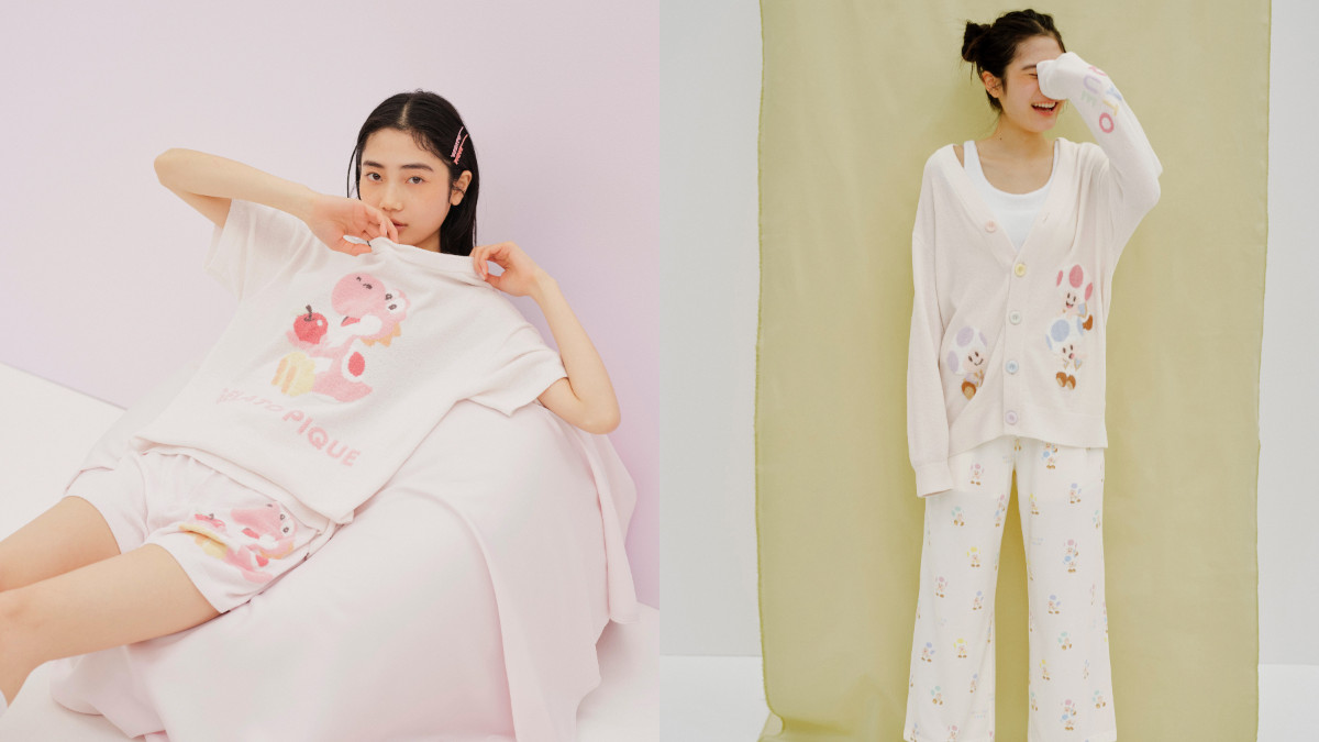 スーパーマリオ』×「ジェラピケ」第6弾登場！ キノピオ＆ヨッシーの