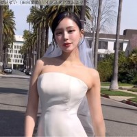 せいせい、ウエディングドレス姿　※「せいせい（田向星華）」インスタグラム