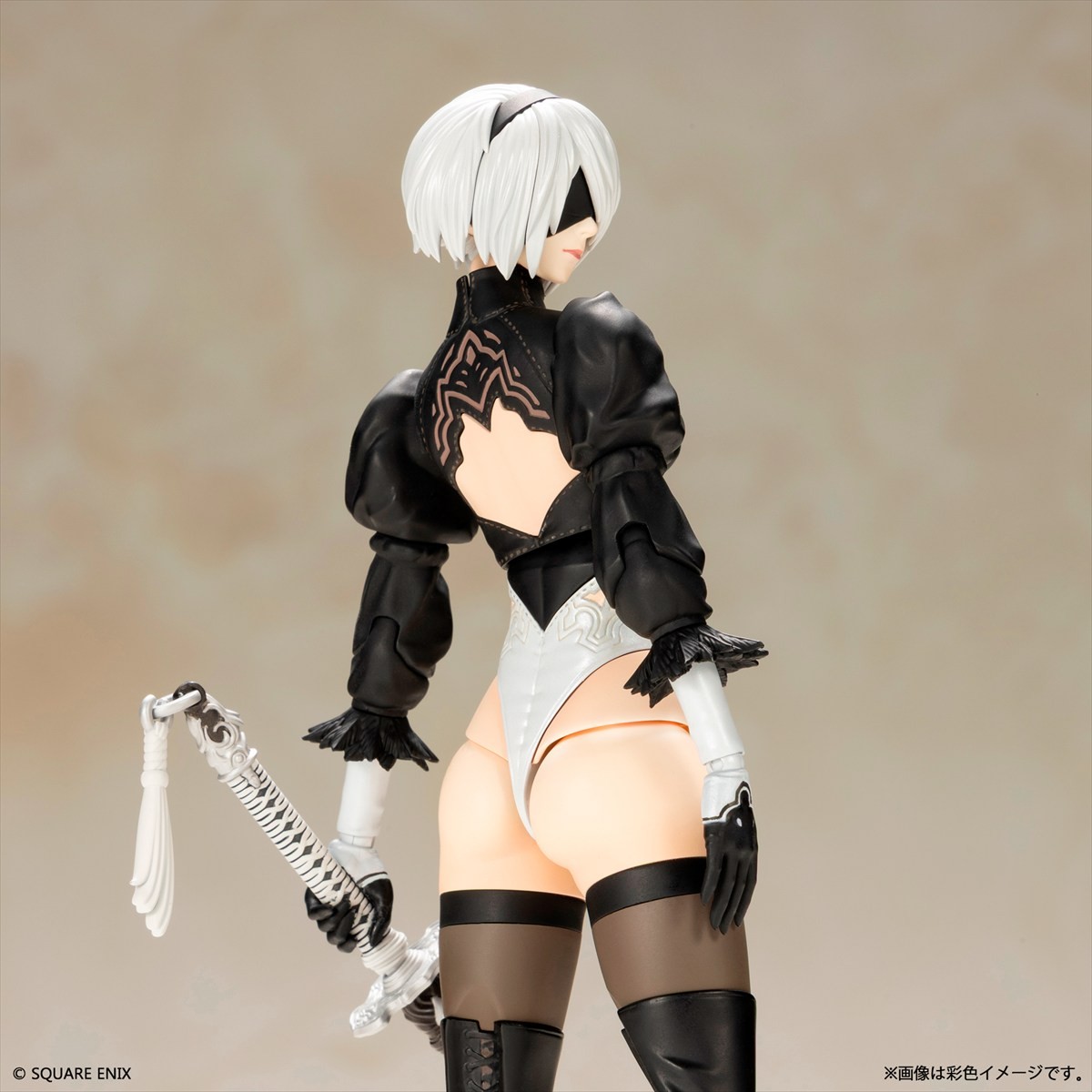 「NieR:Automata　プラスチックモデルキット　2B（ヨルハ二号B型）」2025年9月発売予定　自爆モードも再現可能