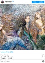 工藤静香が描いた絵画　※「工藤静香」インスタグラム