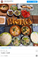 西山茉希、手作り料理　※「西山茉希」インスタグラム