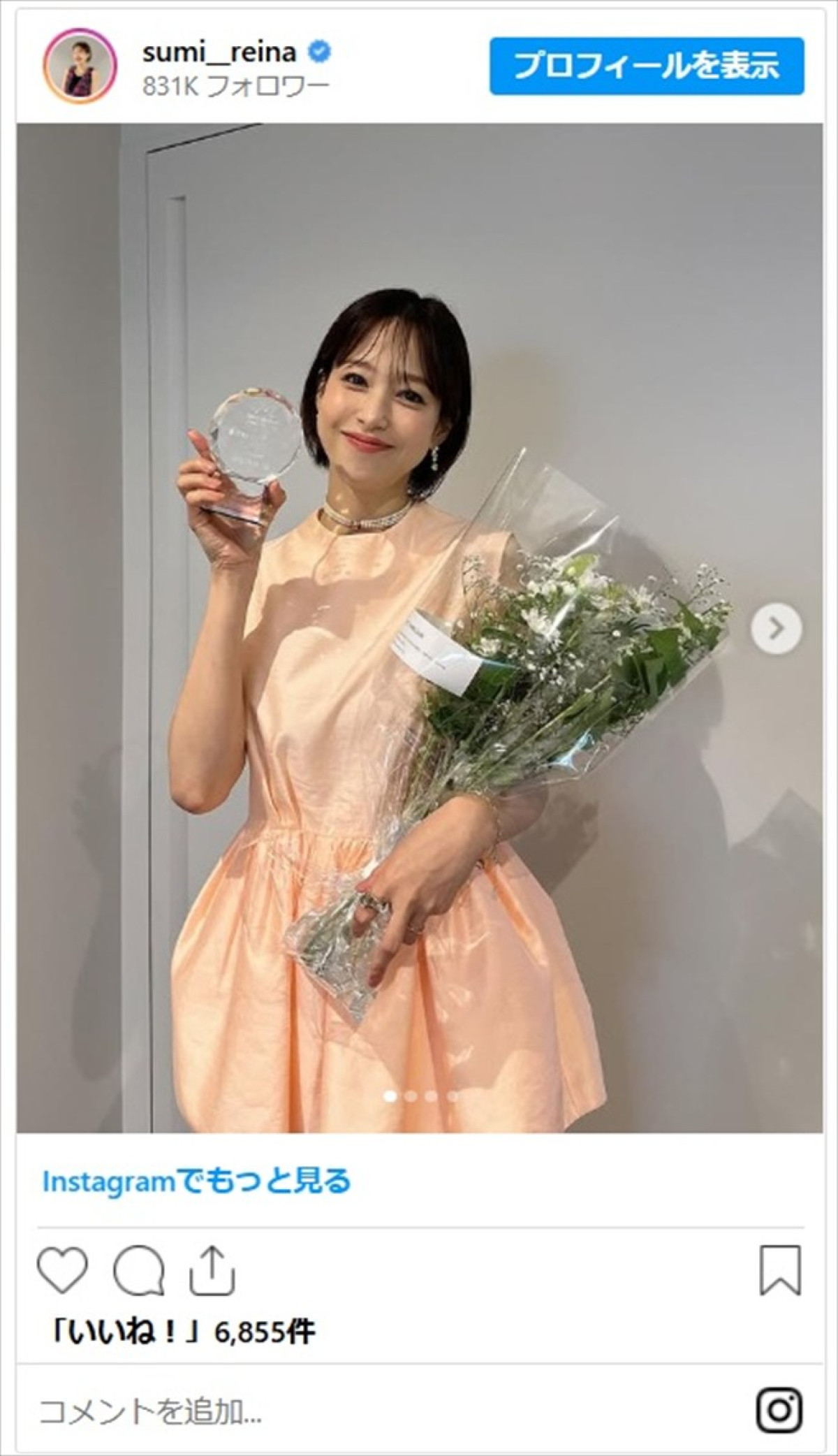 元テレビ東京の美人フリーアナ、“ベストマザー賞”受賞で話題「日々の積み重ねの結果」