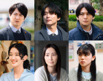 金曜ドラマ『DOPE 麻薬取締部特捜課』に出演する（上段左から）忍成修吾、小池徹平、佐野和真、（下段左から）入山法子、真飛聖、蒼戸虹子