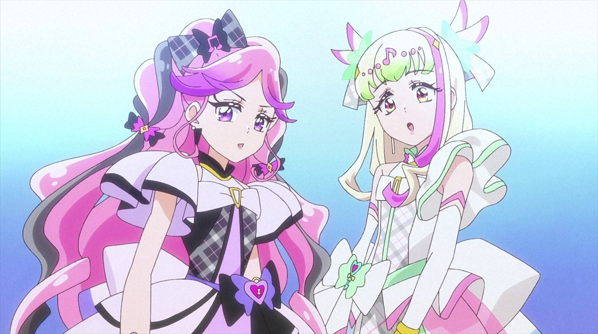 『キミとアイドルプリキュア♪』第19話「ふたりの誓い♪キュアズキューン＆キュアキッスデビュー！」、ズキューンとキッスの正体をつき止めろ