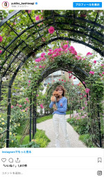 柏木由紀子77歳、爽やかブルーニット姿を披露　※「柏木由紀子」インスタグラム