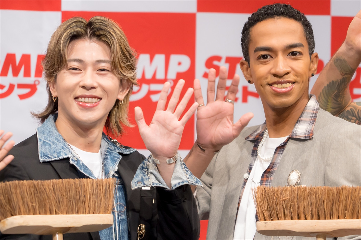 Aぇ! group・末澤誠也&草間リチャード敬太、『STOMP ストンプ』記者発表会に登場
