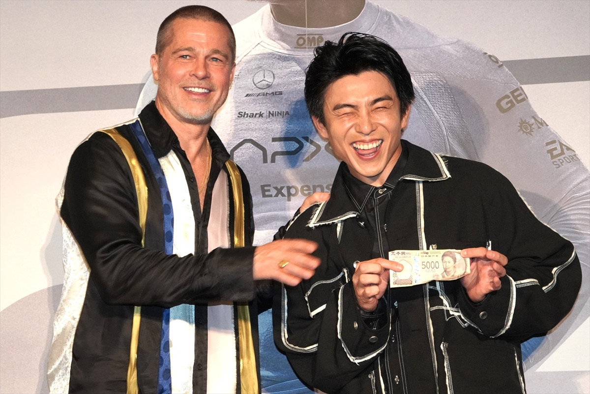 ブラッド・ピット、中尾明慶に現金と金言のプレゼント！「夜があれば、朝が来る」