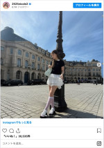 母親とのパリ旅行を楽しむ藤田ニコル　※「藤田ニコル」インスタグラム