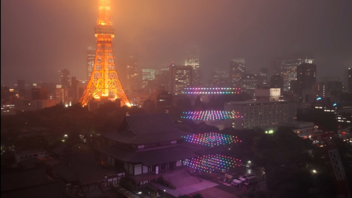 20250604 LAWSON創業50周年記念ドローンショー