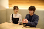 ドラマ『リベンジ・スパイ』クランクインを迎えた（左から）渋谷凪咲、大橋和也