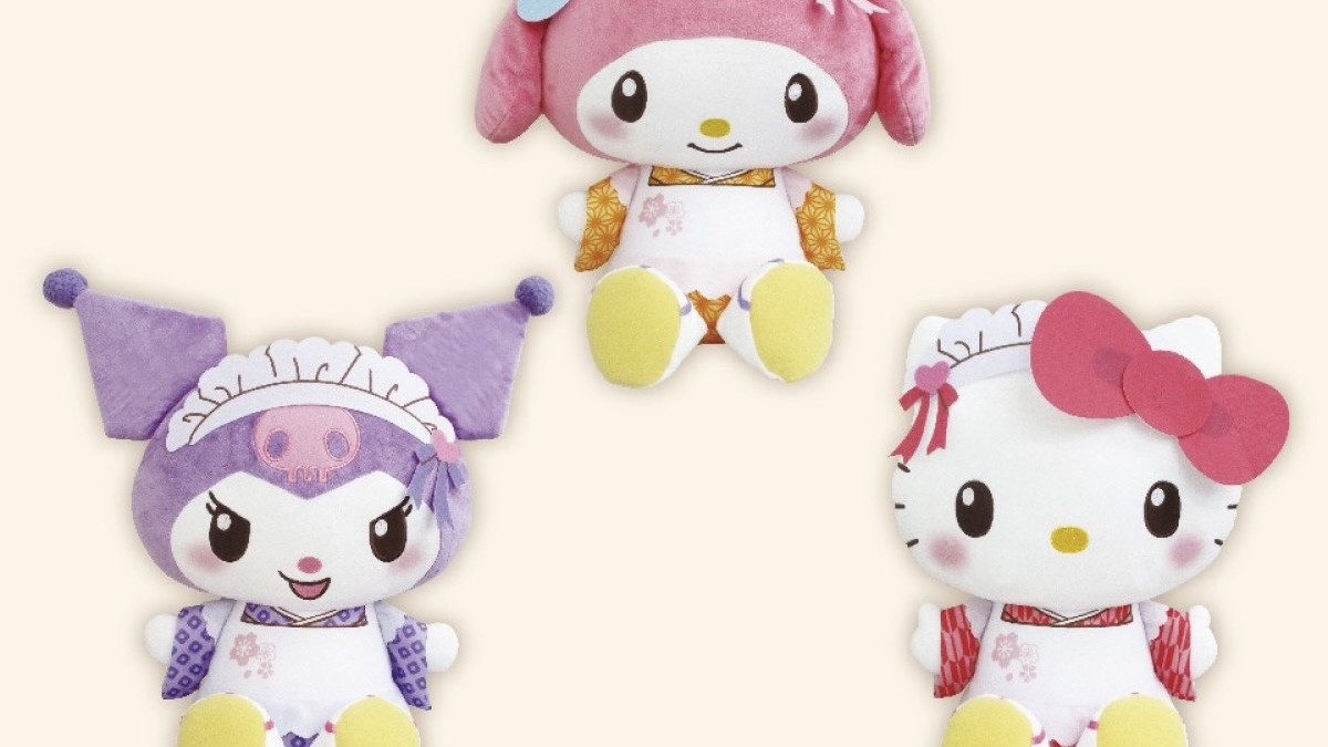 GiGO限定“サンリオ”のプライズ登場！ 和菓子ティータイムが