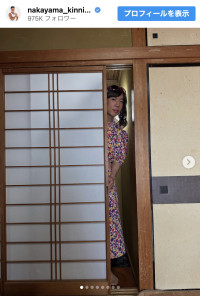 なかやまきんに君、華やかワンピ姿やビキニ姿を公開　※「なかやまきんに君」インスタグラム