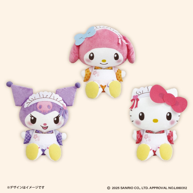 GiGO限定“サンリオ”のプライズ登場！　和菓子ティータイムがテーマのぬいぐるみなど展開