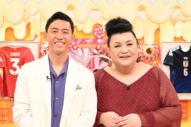 『マツコの知らない世界』に出演する遠藤航選手とマツコ・デラックス