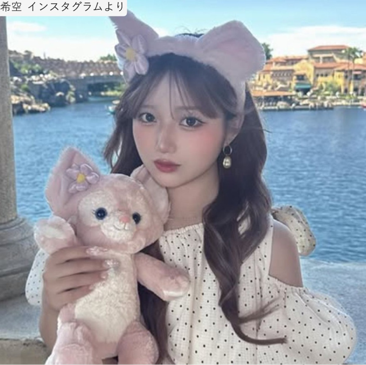 辻希美の長女・希空、“美肩コーデ”で可愛さ全開　ディズニー満喫ショット公開