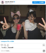 加藤史帆（左）、山下美月（右）がディズニーデート満喫　※「加藤史帆」インスタグラム