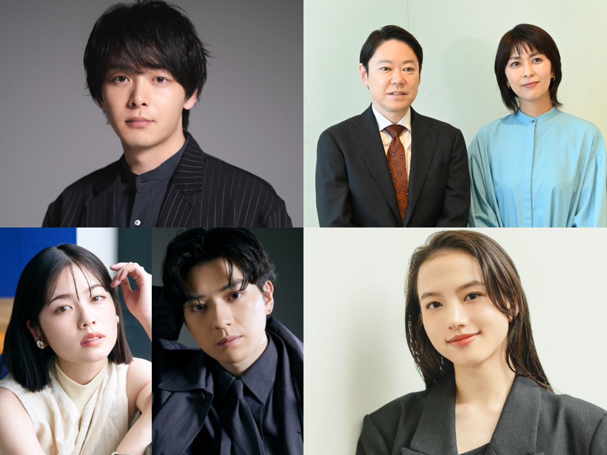 （左上から時計回りで）中村倫也、阿部サダヲ、松たか子、清原果耶、新田真剣佑、小芝風花