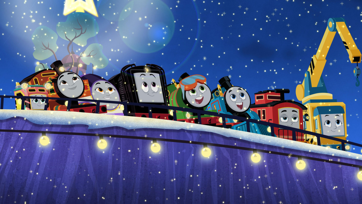 トーマスと仲間たち、クリスマスイブに大奮闘！　映画『きかんしゃトーマス』最新作、ポスター＆場面写真解禁