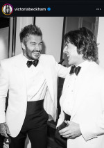 5月、デヴィッド・ベッカム＆トム・クルーズ、デヴィッドの誕生日パーティーにて　※「ヴィクトリア・ベッカム」インスタグラム