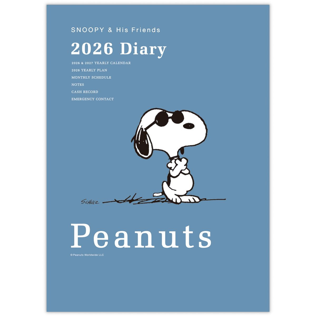 250805『Peanuts』2026年版カレンダー＆ダイアリー