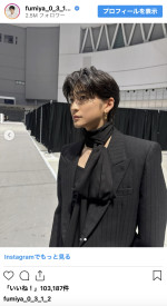 高橋文哉、『あんぱん』から激変！　ばっちりメイクの最新ショット　※「高橋文哉」インスタグラム