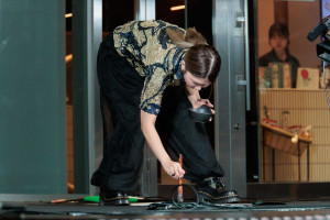 「WRESTLE KINGDOM 20 in 東京ドーム 棚橋弘至引退」公開記者会見に登場した竹内朱莉