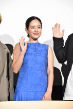 映画『オオムタアツシの青春』公開記念舞台あいさつに登壇した筧美和子