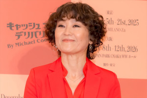 明星真由美、舞台『キャッシュ・オン・デリバリー』製作発表会見に登場