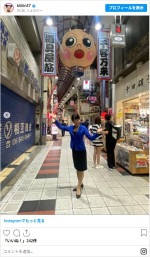 高“二”早苗氏が関西の商店街に現る!?　※「金原早苗」インスタグラム