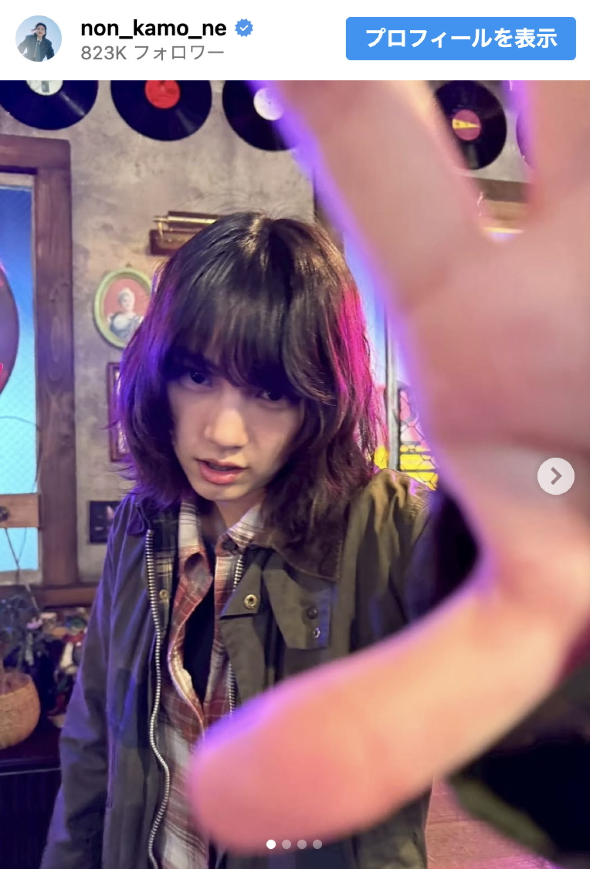 のん、主演ドラマのクールなオフショット ※「のん」インスタグラム