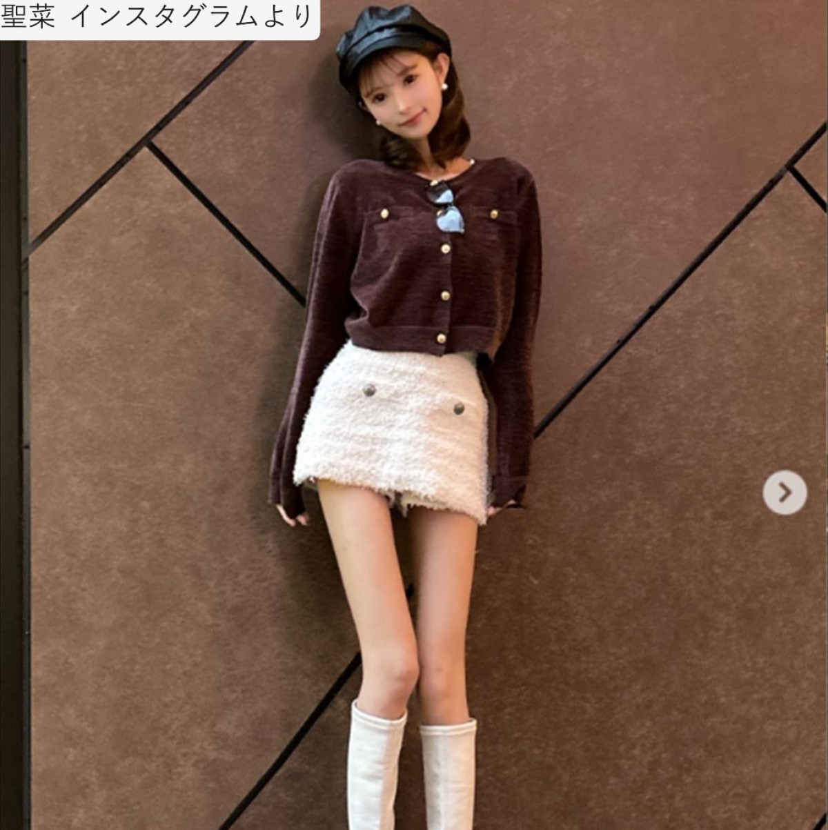 聖菜、近影　※「聖菜」インスタグラム