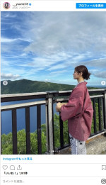 林ゆめ、かわいらしい浴衣姿　※「林ゆめ」インスタグラム