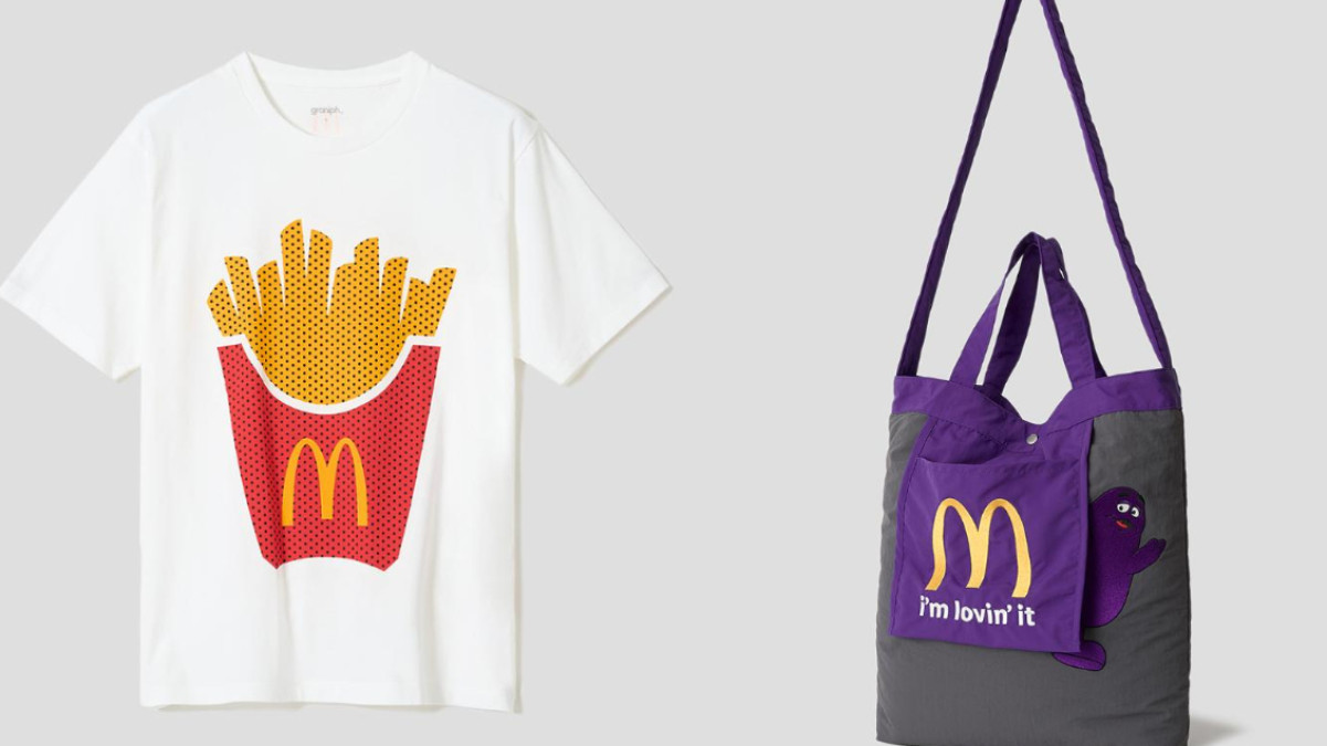 非売品】PUFFYサイン入り グラニフ マクドナルドTシャツ マックフライ