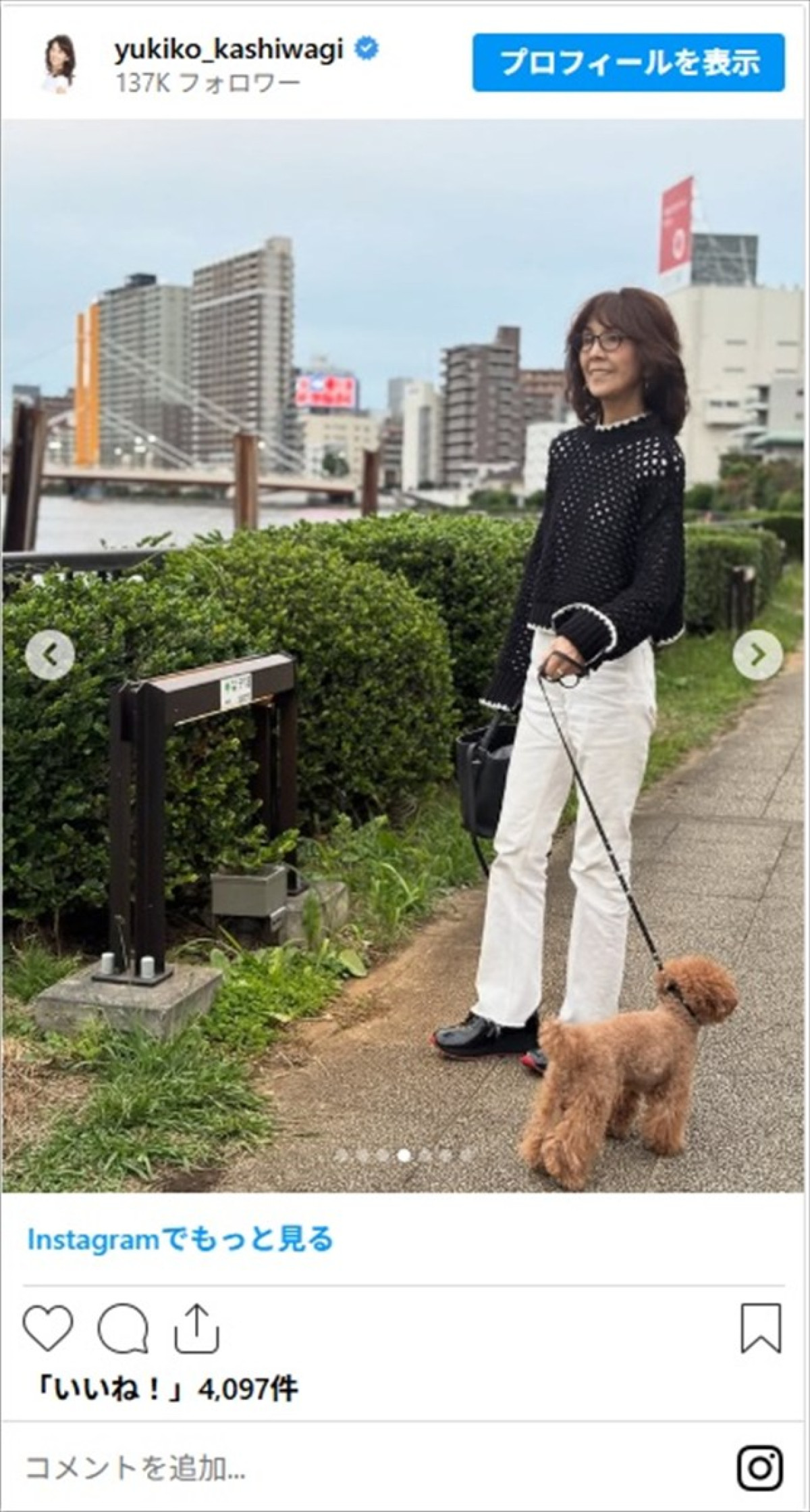 “シニア世代のおしゃれ番長"柏木由紀子、気品あふれる秋冬コーデまとめ「若々しい」「大人の可愛いさのお手本」